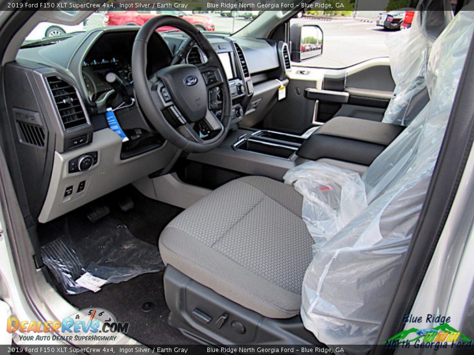 2019 Ford F150 XLT SuperCrew 4x4 Ingot Silver / Earth Gray Photo #30