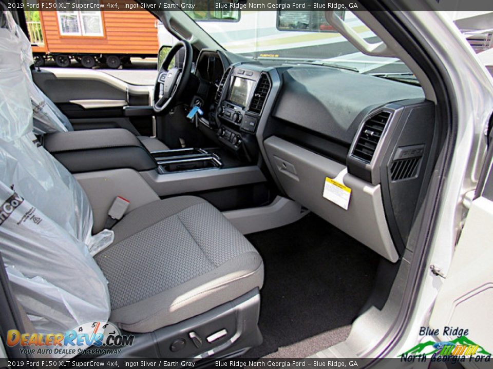 2019 Ford F150 XLT SuperCrew 4x4 Ingot Silver / Earth Gray Photo #31