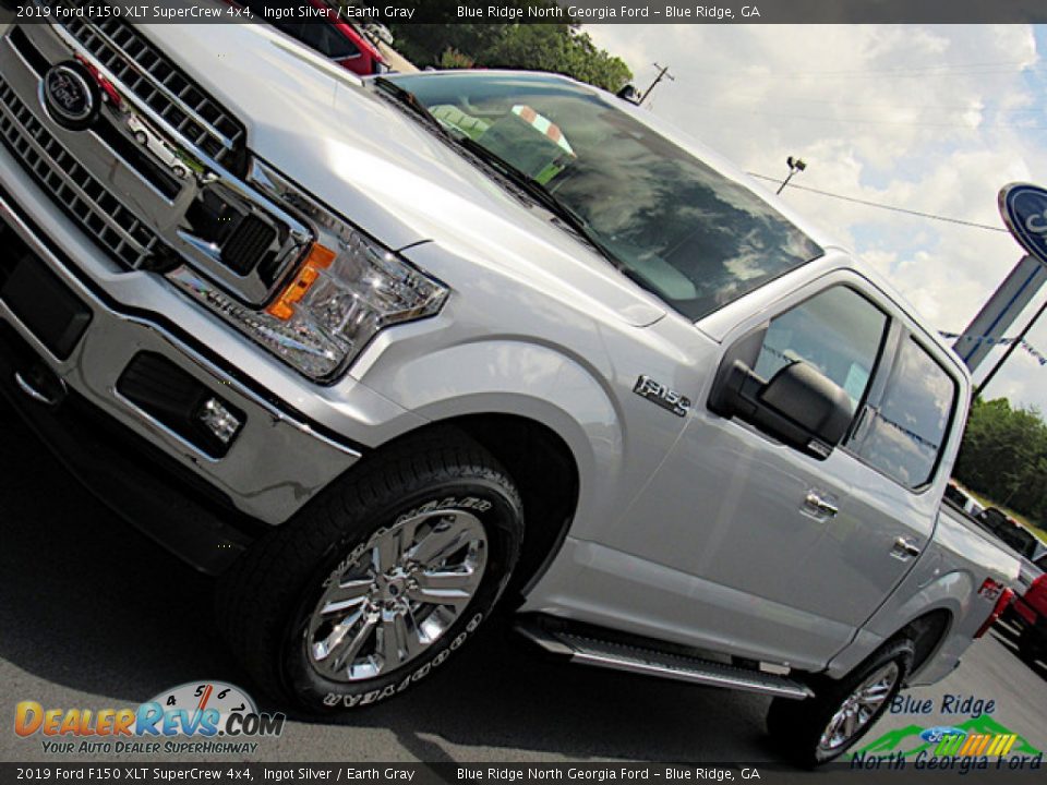 2019 Ford F150 XLT SuperCrew 4x4 Ingot Silver / Earth Gray Photo #33