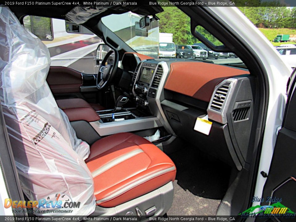 2019 Ford F150 Platinum SuperCrew 4x4 White Platinum / Dark Marsala Photo #33