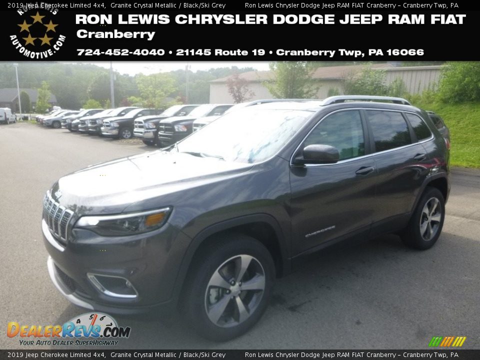 2019 Jeep Cherokee Limited 4x4 Granite Crystal Metallic / Black/Ski Grey Photo #1