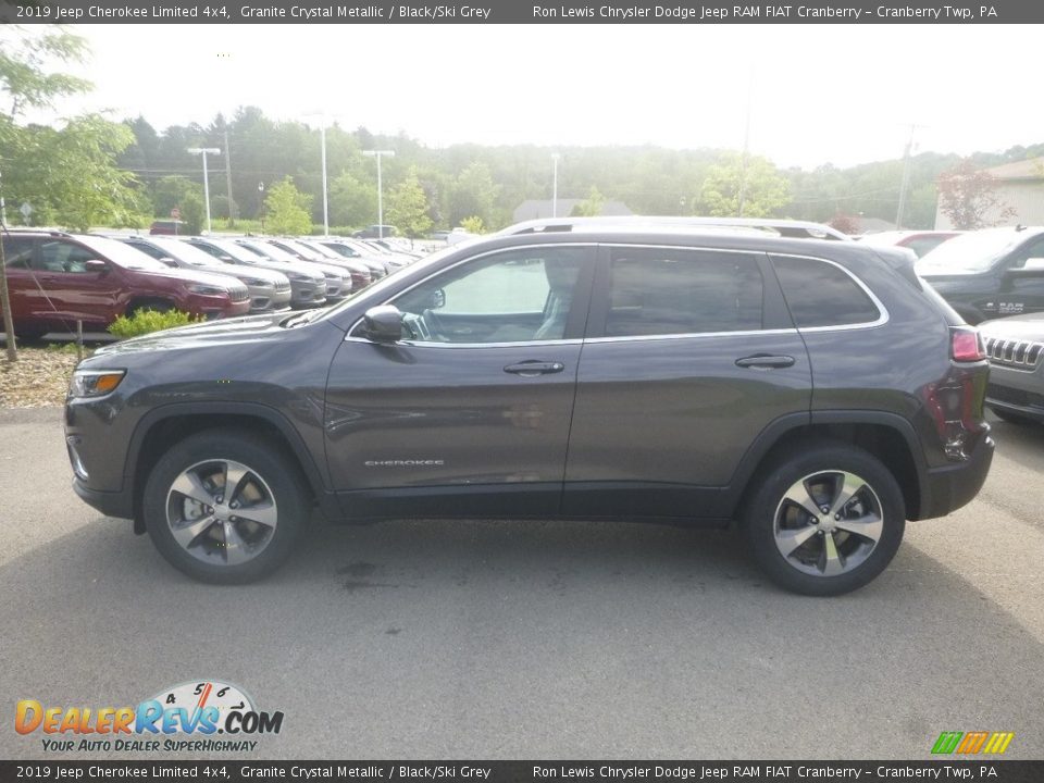 2019 Jeep Cherokee Limited 4x4 Granite Crystal Metallic / Black/Ski Grey Photo #2