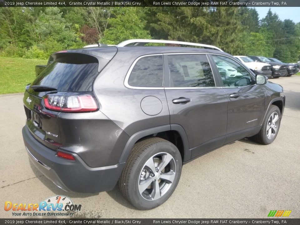 2019 Jeep Cherokee Limited 4x4 Granite Crystal Metallic / Black/Ski Grey Photo #5