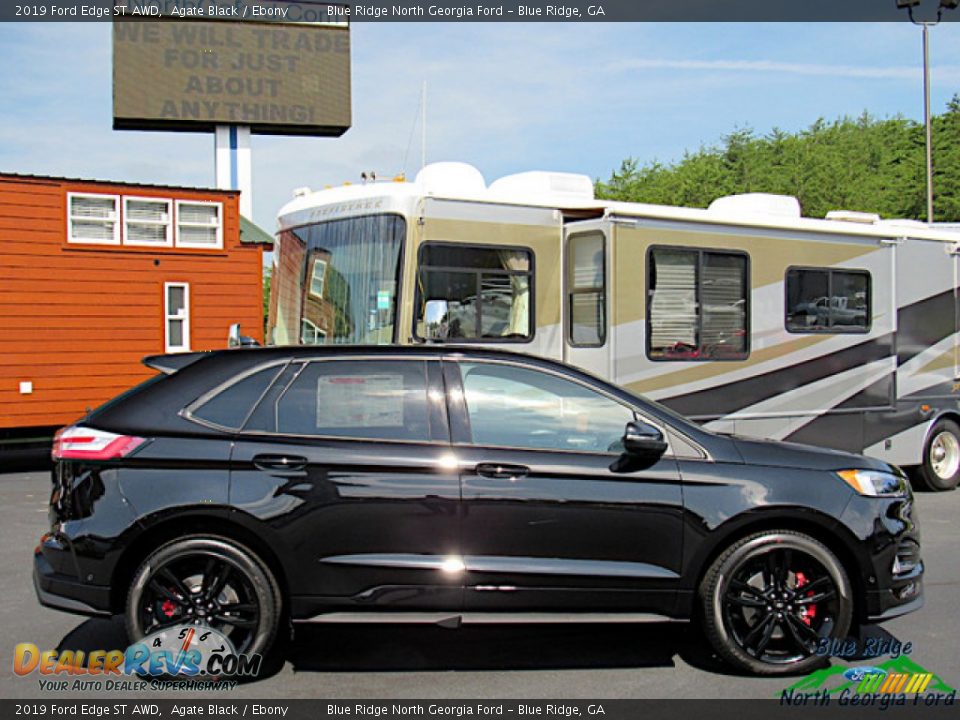 2019 Ford Edge ST AWD Agate Black / Ebony Photo #6