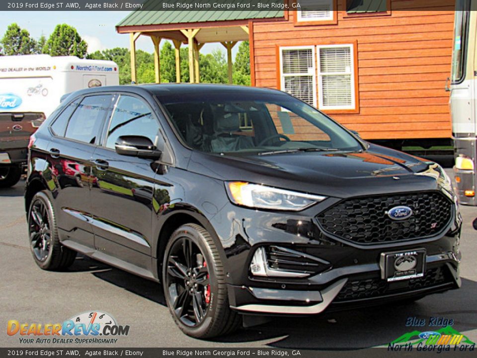 2019 Ford Edge ST AWD Agate Black / Ebony Photo #7