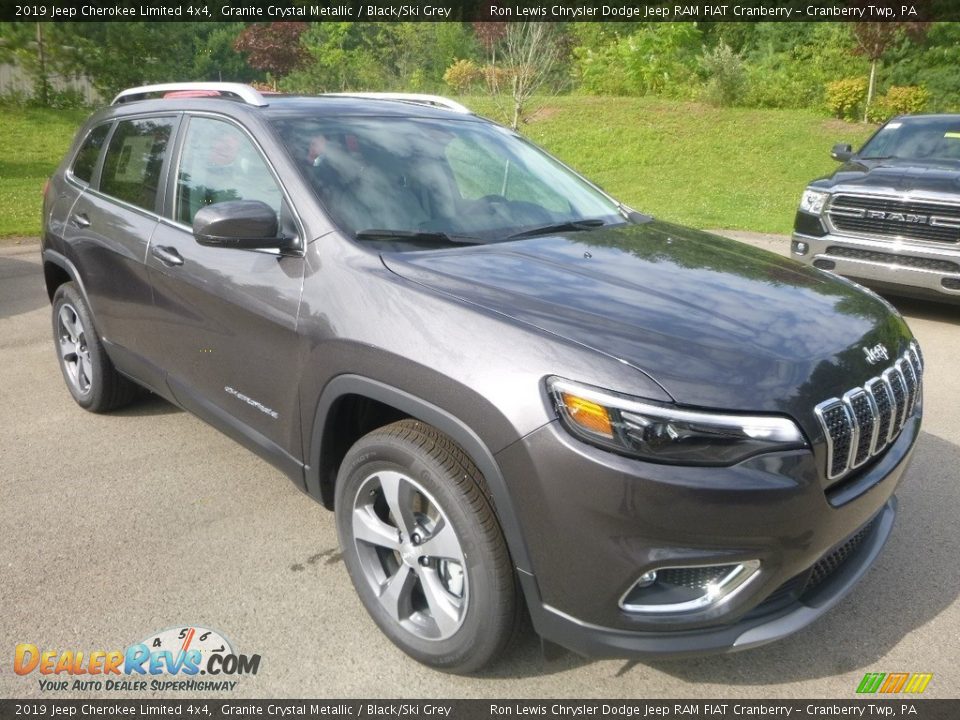 2019 Jeep Cherokee Limited 4x4 Granite Crystal Metallic / Black/Ski Grey Photo #7