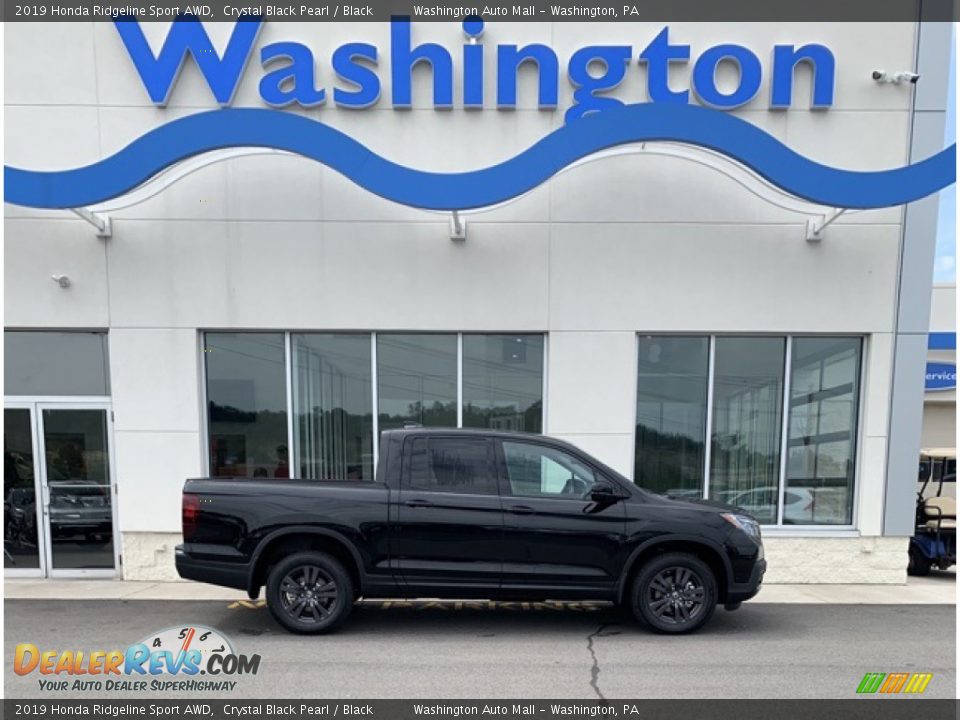 2019 Honda Ridgeline Sport AWD Crystal Black Pearl / Black Photo #1