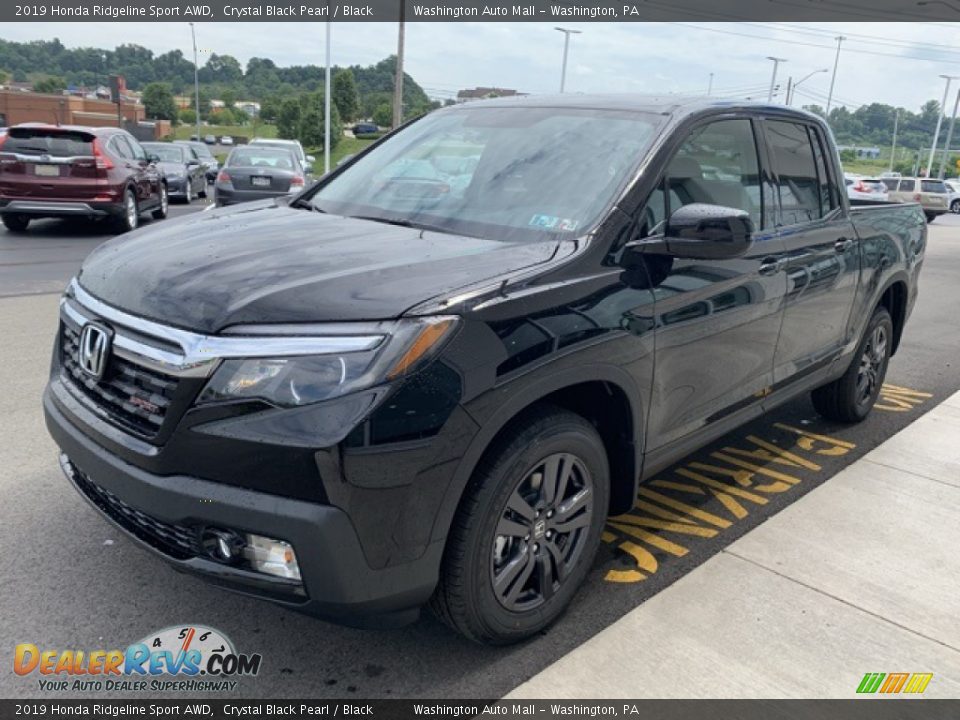 2019 Honda Ridgeline Sport AWD Crystal Black Pearl / Black Photo #4