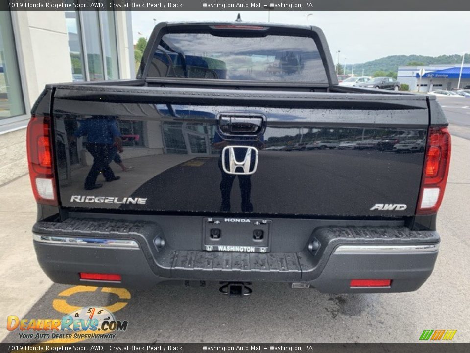 2019 Honda Ridgeline Sport AWD Crystal Black Pearl / Black Photo #6