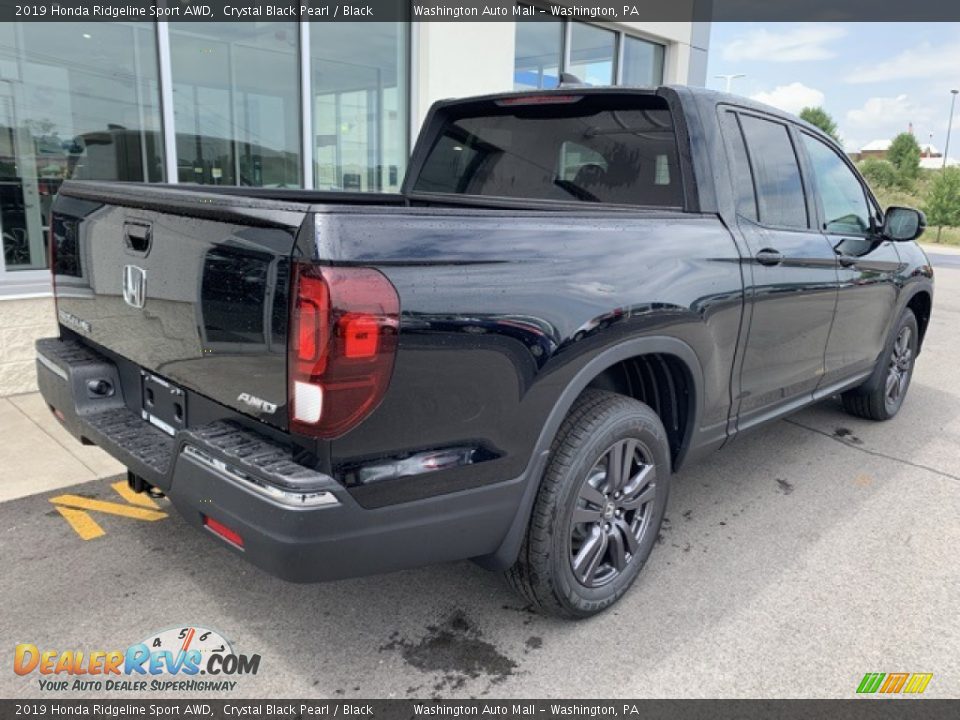 2019 Honda Ridgeline Sport AWD Crystal Black Pearl / Black Photo #7