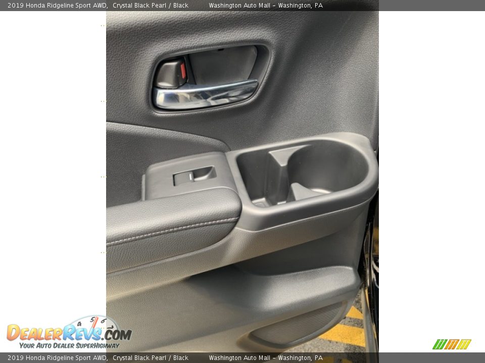 2019 Honda Ridgeline Sport AWD Crystal Black Pearl / Black Photo #17