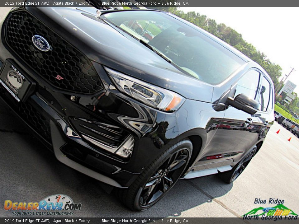 2019 Ford Edge ST AWD Agate Black / Ebony Photo #32