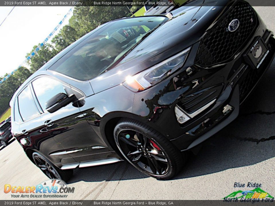 2019 Ford Edge ST AWD Agate Black / Ebony Photo #33