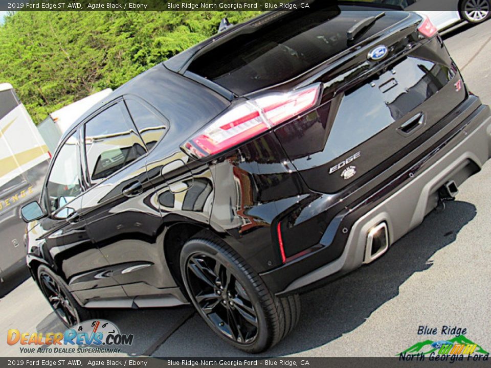 2019 Ford Edge ST AWD Agate Black / Ebony Photo #35