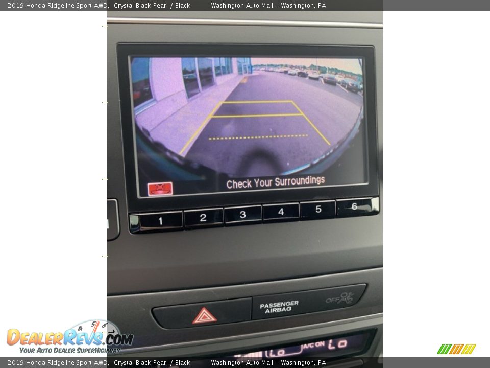 2019 Honda Ridgeline Sport AWD Crystal Black Pearl / Black Photo #33