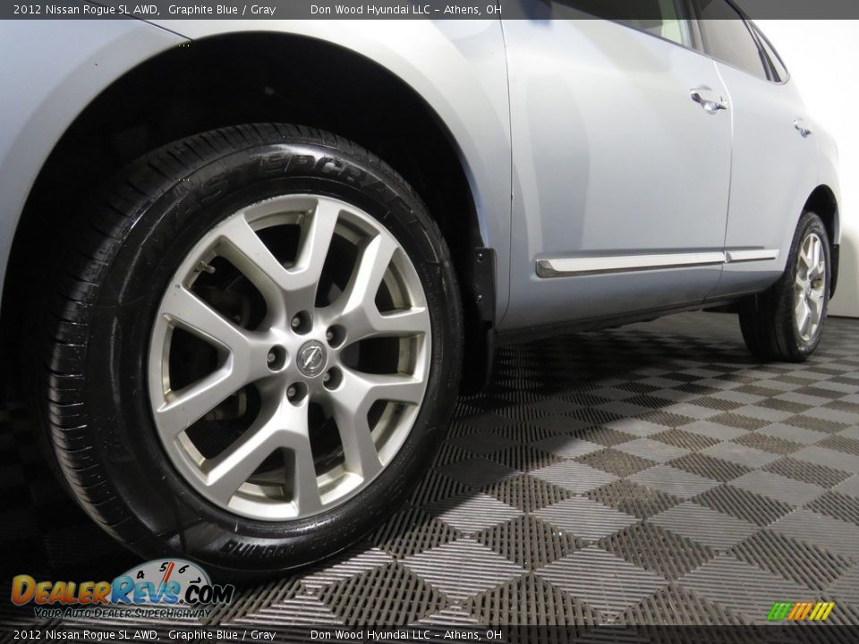 2012 Nissan Rogue SL AWD Graphite Blue / Gray Photo #9