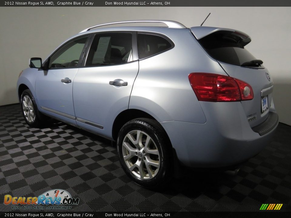 2012 Nissan Rogue SL AWD Graphite Blue / Gray Photo #10