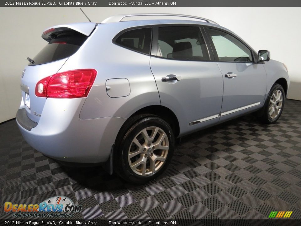 2012 Nissan Rogue SL AWD Graphite Blue / Gray Photo #15