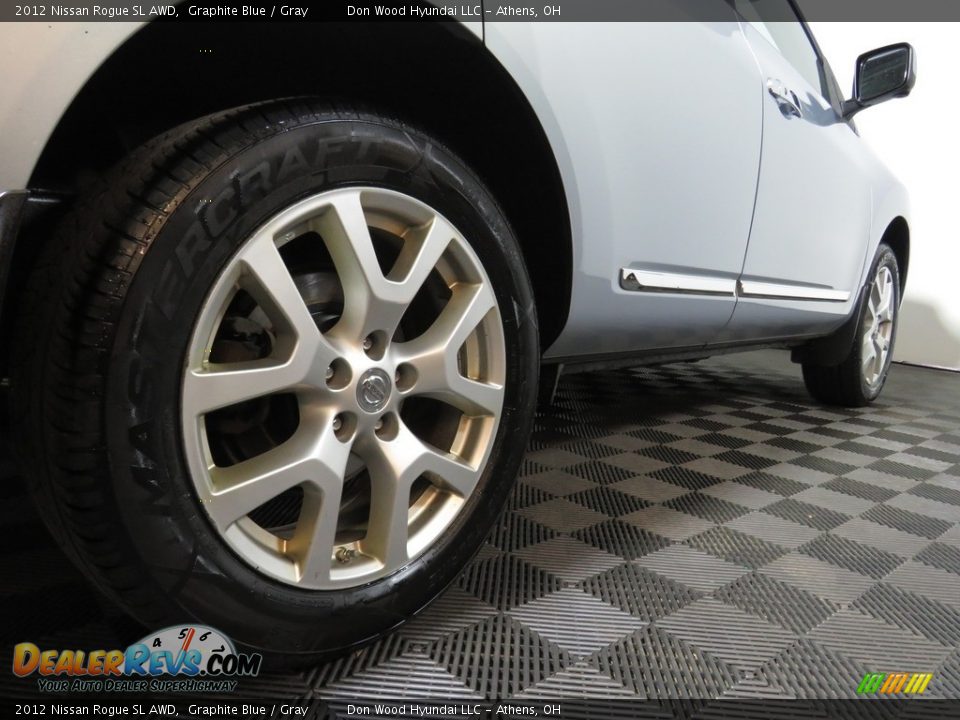 2012 Nissan Rogue SL AWD Graphite Blue / Gray Photo #16