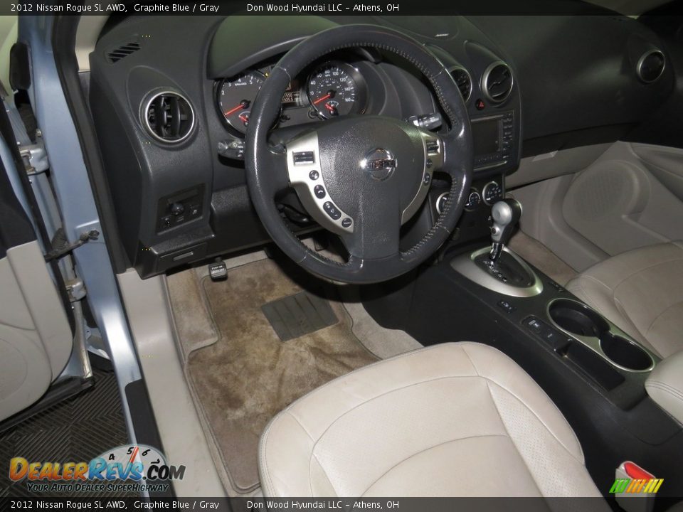 2012 Nissan Rogue SL AWD Graphite Blue / Gray Photo #19