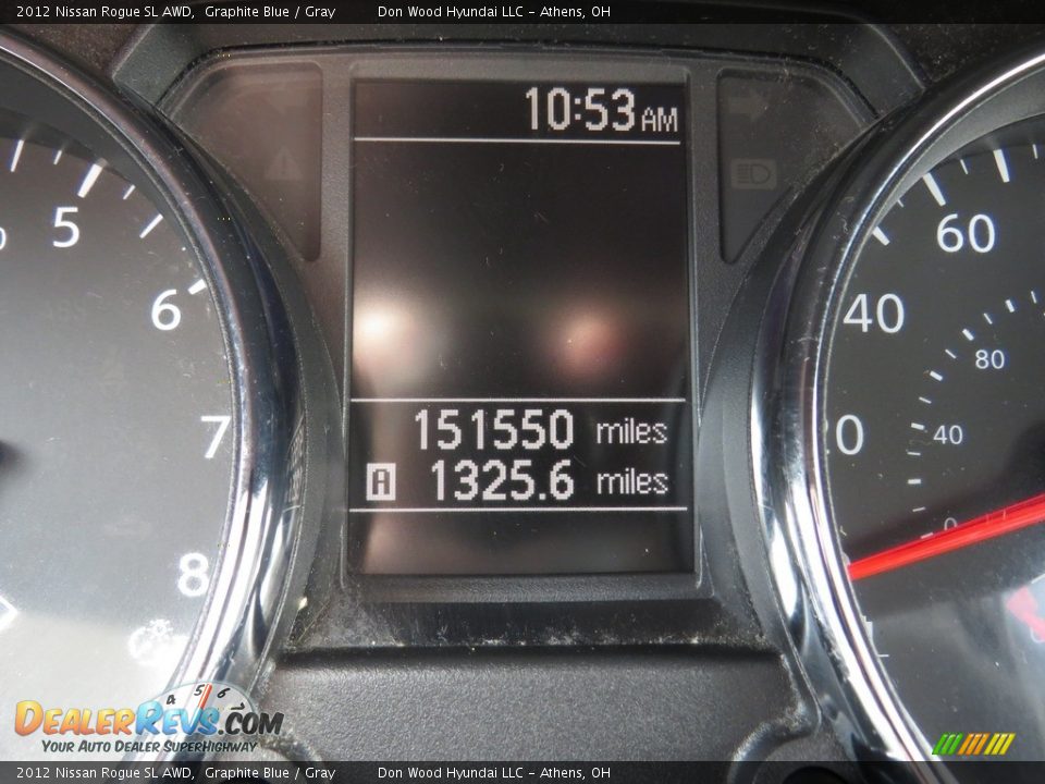 2012 Nissan Rogue SL AWD Graphite Blue / Gray Photo #29