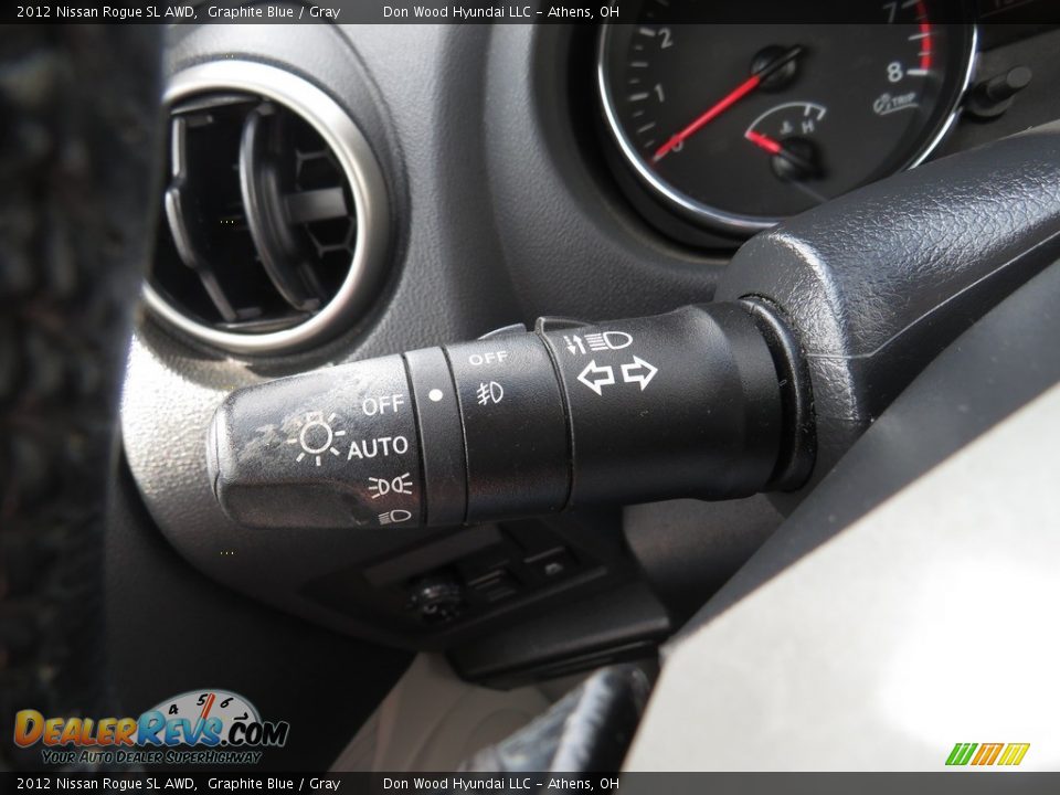 2012 Nissan Rogue SL AWD Graphite Blue / Gray Photo #32
