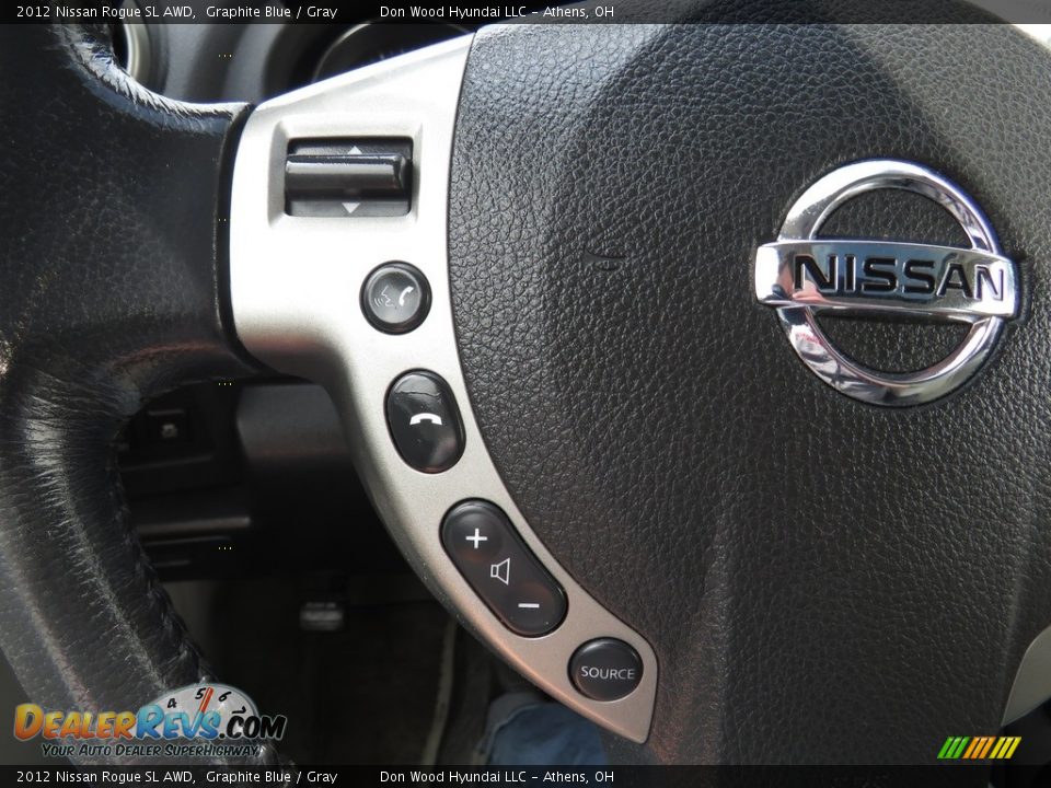 2012 Nissan Rogue SL AWD Graphite Blue / Gray Photo #34