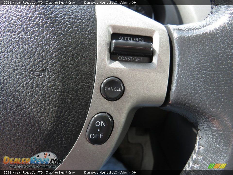 2012 Nissan Rogue SL AWD Graphite Blue / Gray Photo #35