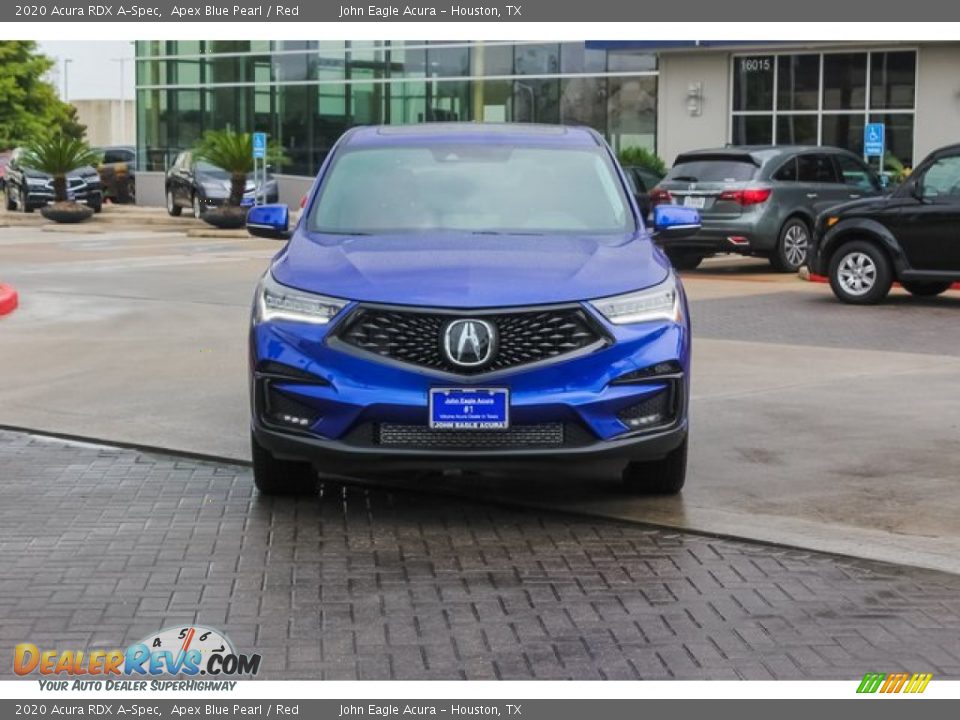 2020 Acura RDX A-Spec Apex Blue Pearl / Red Photo #2