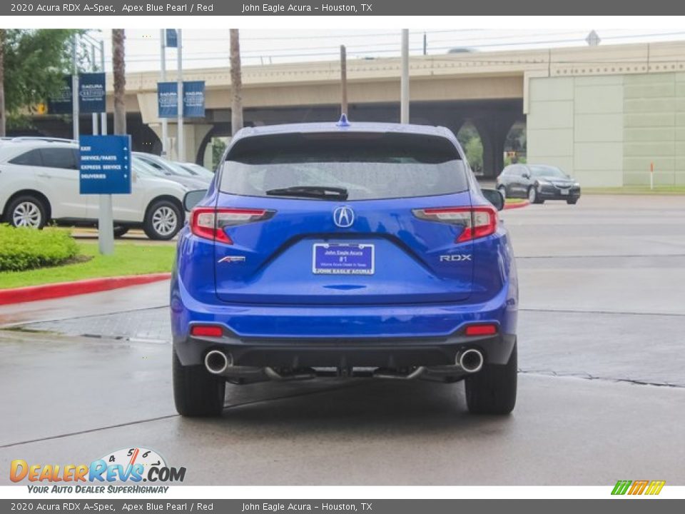 2020 Acura RDX A-Spec Apex Blue Pearl / Red Photo #6