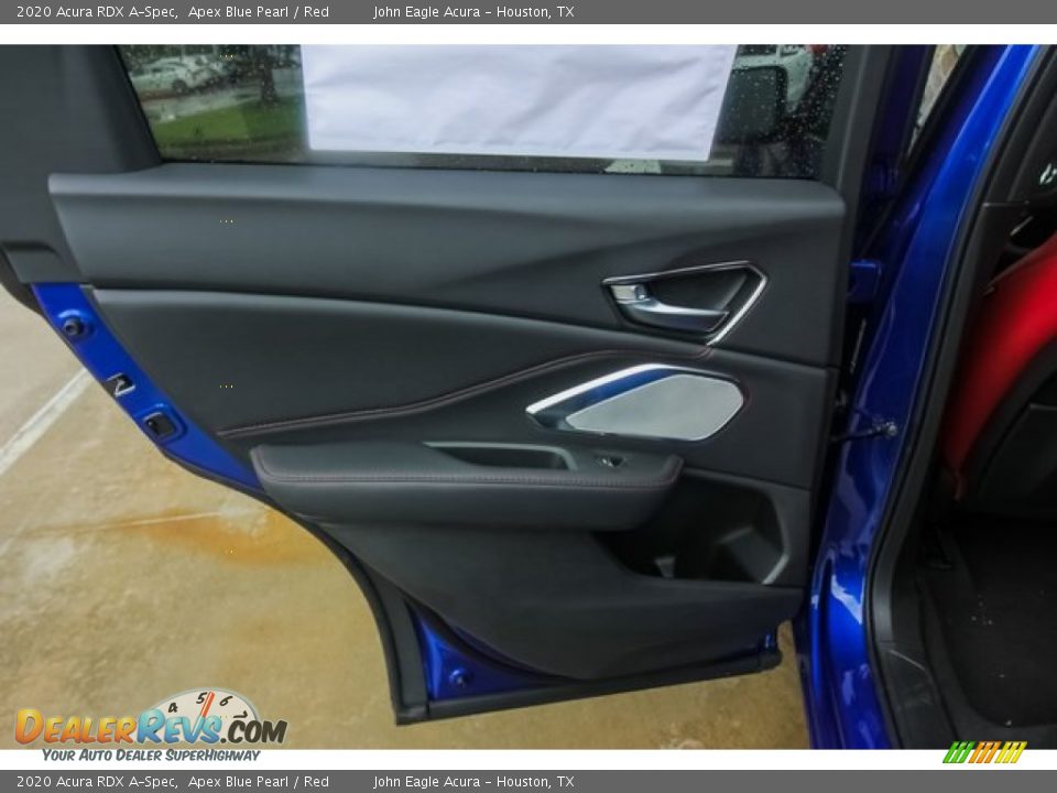 2020 Acura RDX A-Spec Apex Blue Pearl / Red Photo #17