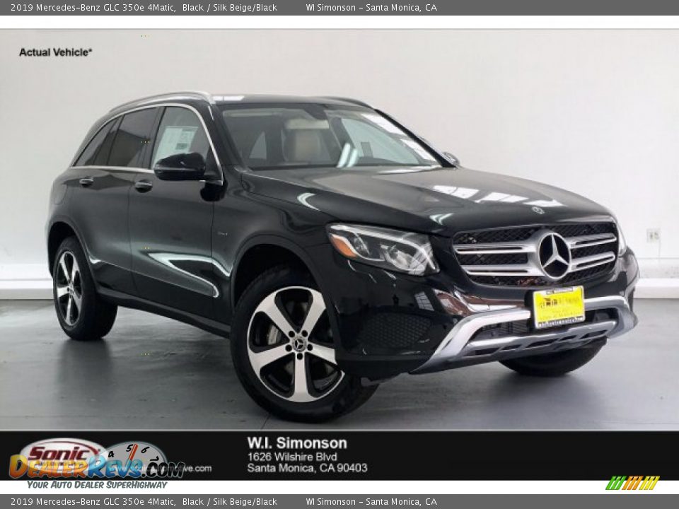 2019 Mercedes-Benz GLC 350e 4Matic Black / Silk Beige/Black Photo #1