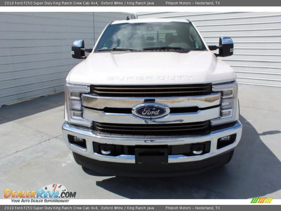 2019 Ford F250 Super Duty King Ranch Crew Cab 4x4 Oxford White / King Ranch Java Photo #3
