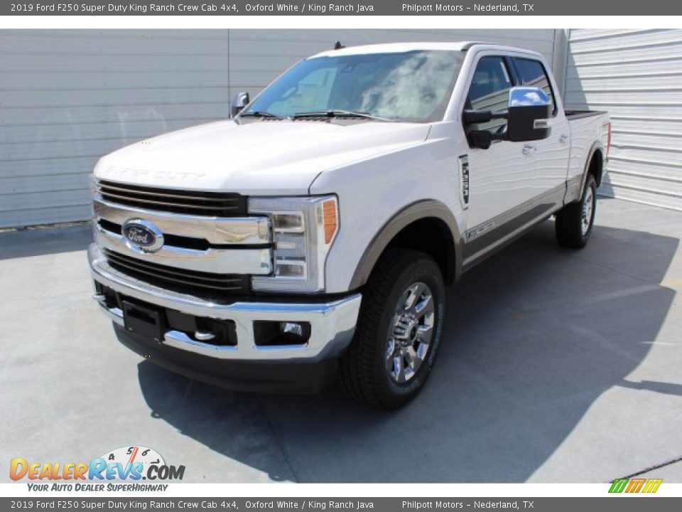2019 Ford F250 Super Duty King Ranch Crew Cab 4x4 Oxford White / King Ranch Java Photo #4