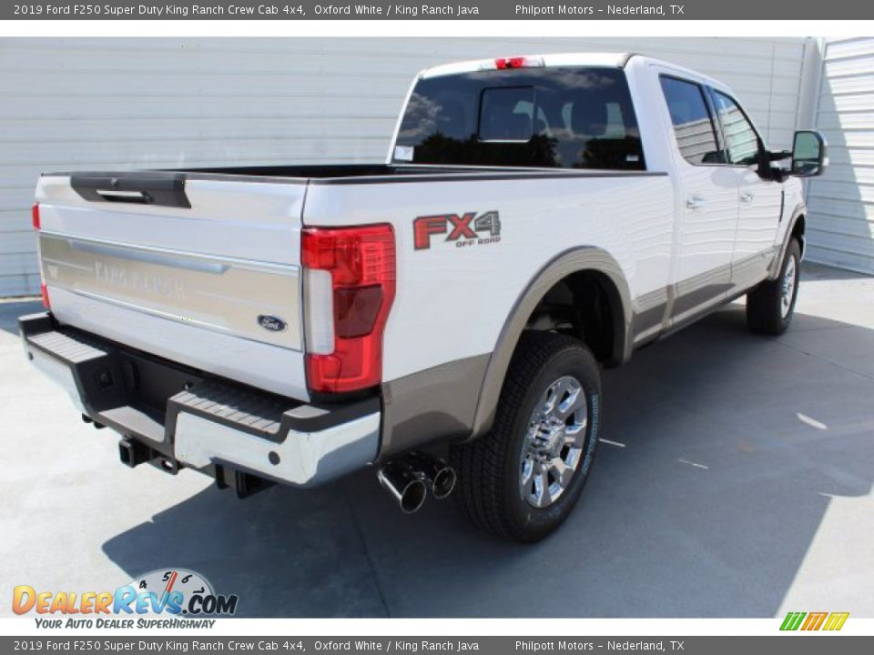 2019 Ford F250 Super Duty King Ranch Crew Cab 4x4 Oxford White / King Ranch Java Photo #8
