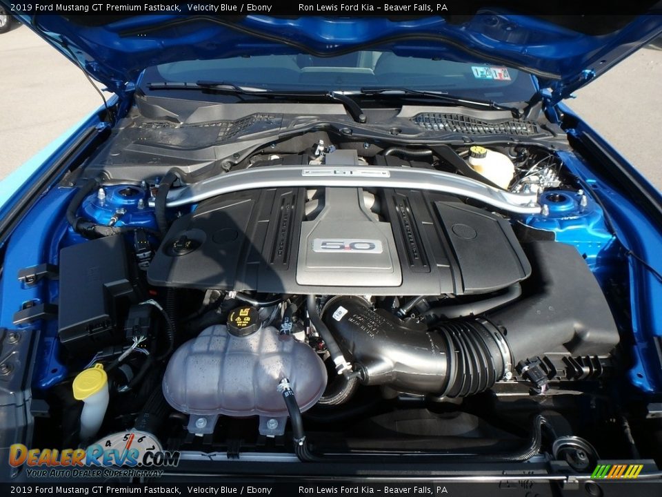 2019 Ford Mustang GT Premium Fastback Velocity Blue / Ebony Photo #7