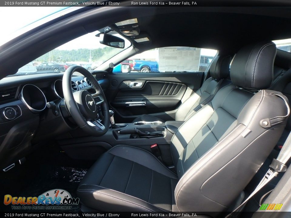 2019 Ford Mustang GT Premium Fastback Velocity Blue / Ebony Photo #11