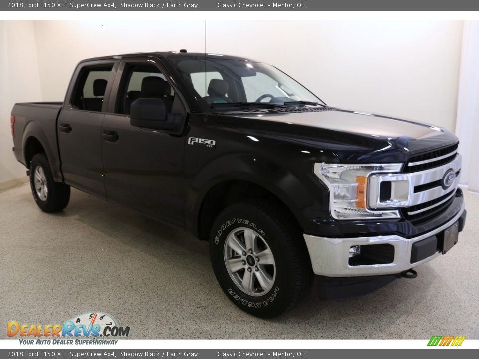 2018 Ford F150 XLT SuperCrew 4x4 Shadow Black / Earth Gray Photo #1