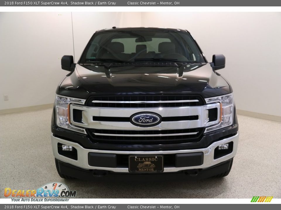 2018 Ford F150 XLT SuperCrew 4x4 Shadow Black / Earth Gray Photo #2