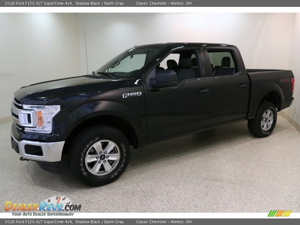 2018 Ford F150 XLT SuperCrew 4x4 Shadow Black / Earth Gray Photo #3