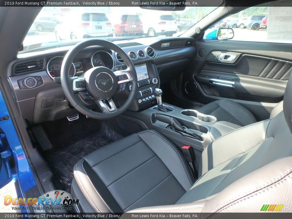 2019 Ford Mustang GT Premium Fastback Velocity Blue / Ebony Photo #13