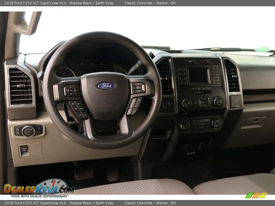 2018 Ford F150 XLT SuperCrew 4x4 Shadow Black / Earth Gray Photo #7