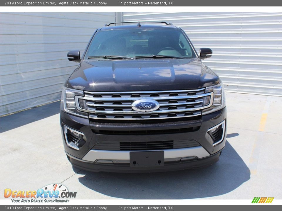 2019 Ford Expedition Limited Agate Black Metallic / Ebony Photo #3