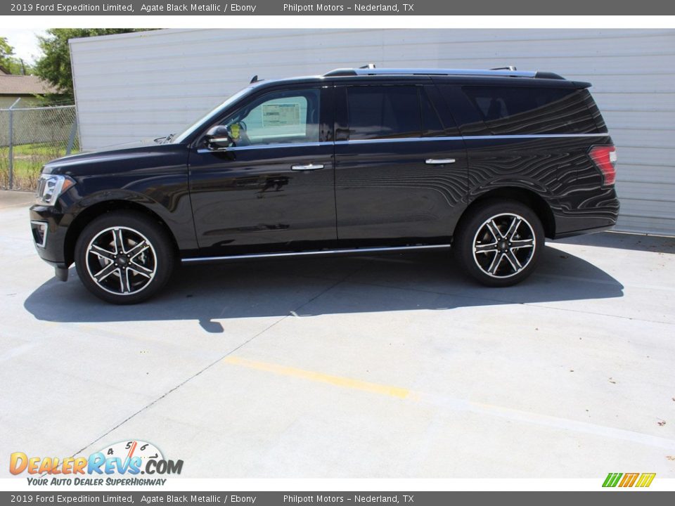 2019 Ford Expedition Limited Agate Black Metallic / Ebony Photo #5