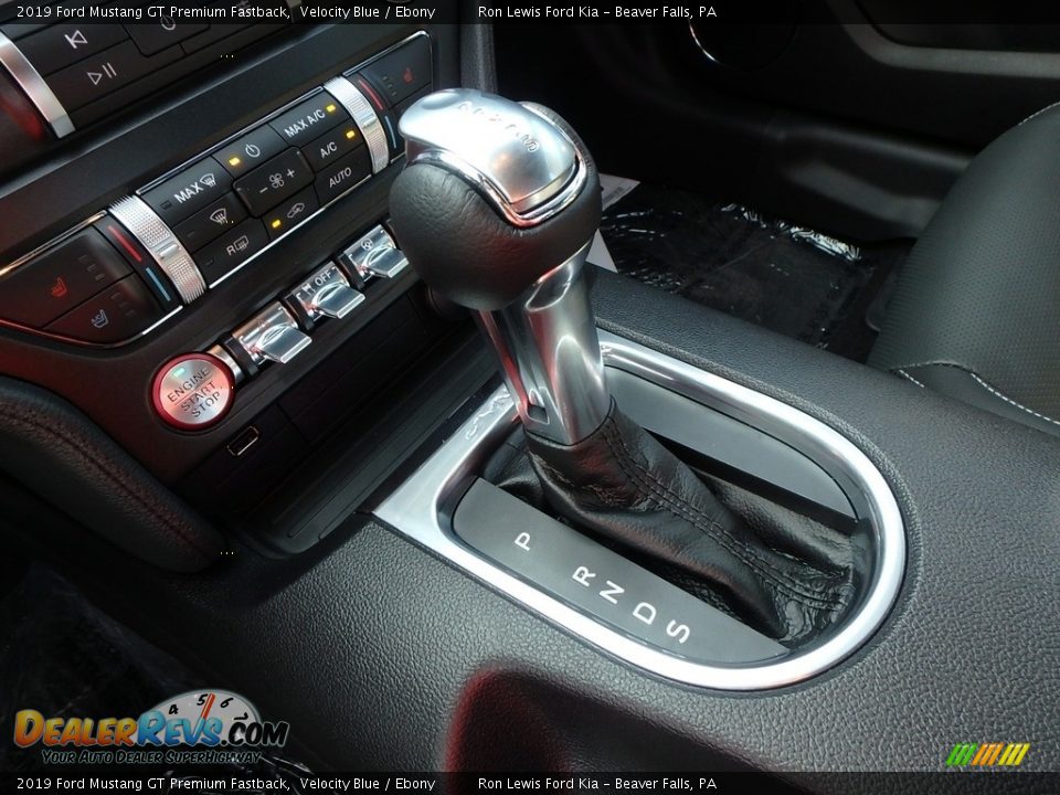 2019 Ford Mustang GT Premium Fastback Velocity Blue / Ebony Photo #18