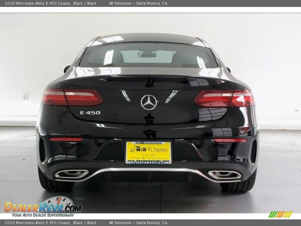 2019 Mercedes-Benz E 450 Coupe Black / Black Photo #3