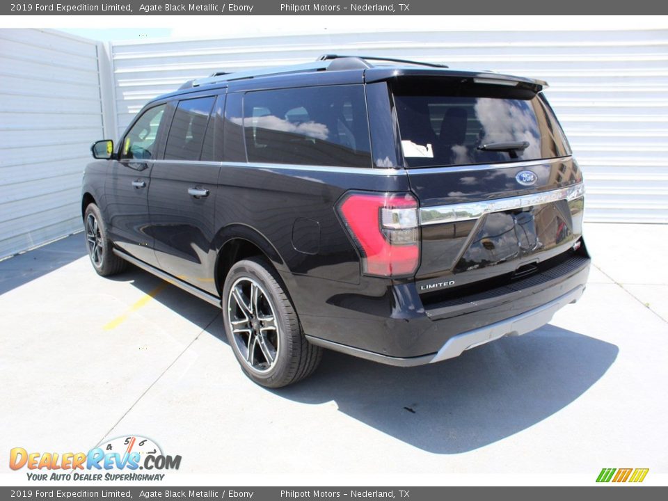 2019 Ford Expedition Limited Agate Black Metallic / Ebony Photo #7