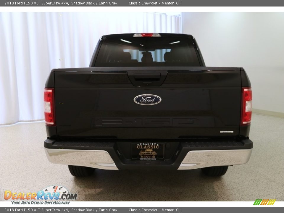 2018 Ford F150 XLT SuperCrew 4x4 Shadow Black / Earth Gray Photo #18