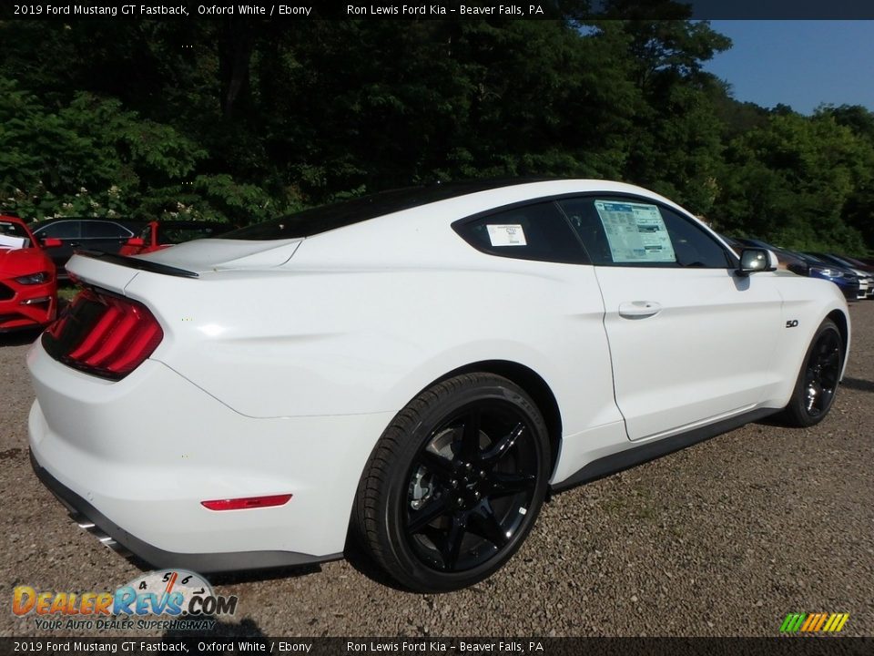 2019 Ford Mustang GT Fastback Oxford White / Ebony Photo #2
