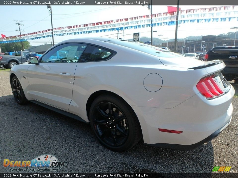 2019 Ford Mustang GT Fastback Oxford White / Ebony Photo #4